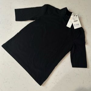 Zara black mock outer shell